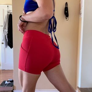 Forever 21 Red Workout Shorts